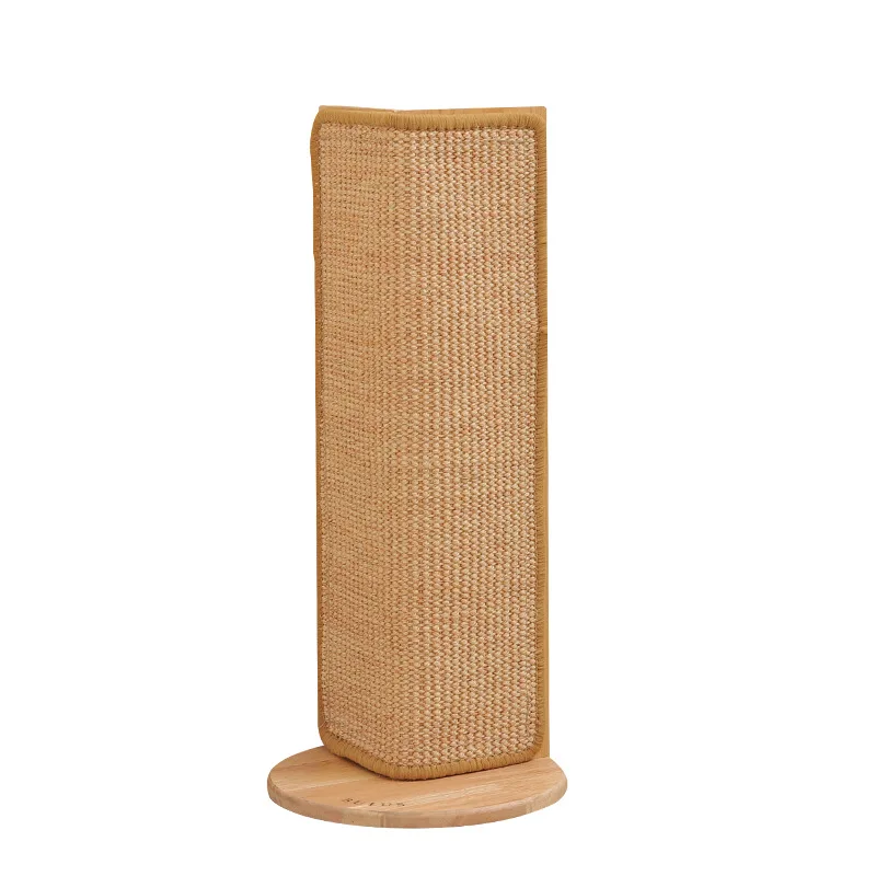 

Wooden Interactive Cat Scratcher with Sisal Rope and Paper Floor or Wall Pet Toy Cat Scratch Board Accessory