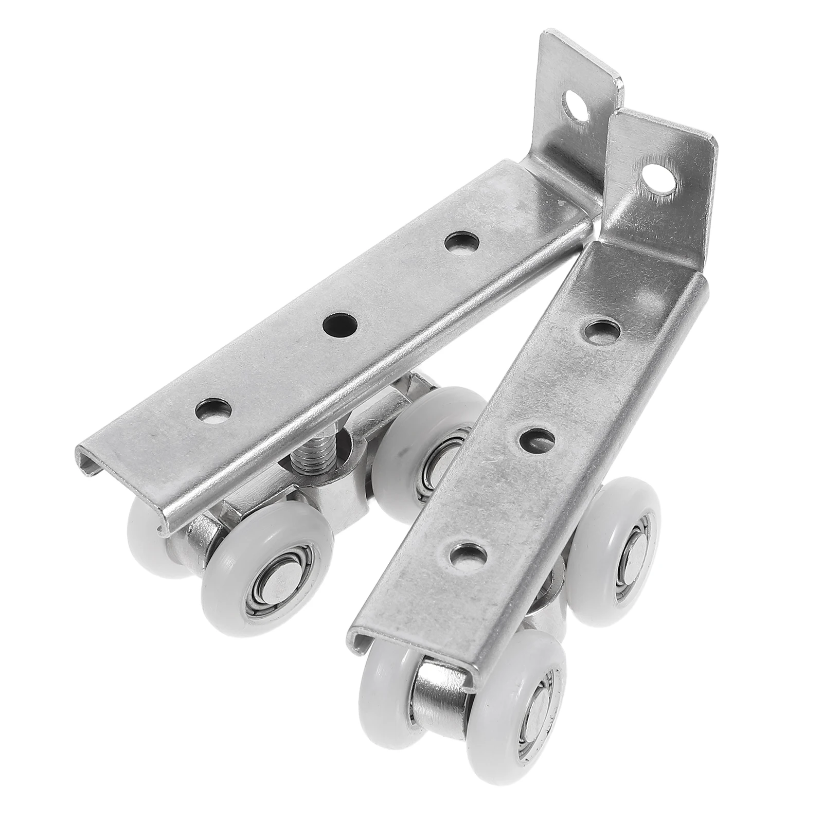 

2pcs Stainless Steel Sliding Door Rollers Silent Damping Pulley Heavy Duty Track Wheel For Kitchen Bedroom Wardrobe Glass Wood
