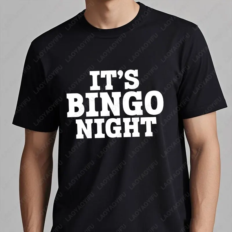 مضحك البنغو ليلة القطن قميص للرجال امرأة فرحان البريطانية حانة السعادة يصرخ البنغو الجرافيك تي شيرت عادية الشارع الشهير #5