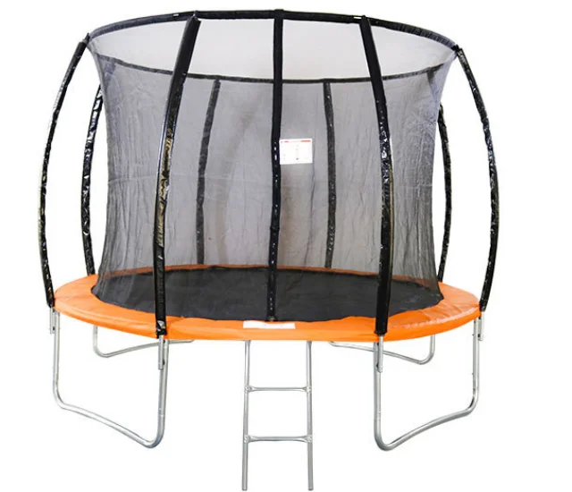 

10FT Garden Trampoline with Safety Enclosure Net Combo Bounce Jump Outdoor Fitness Cardio Training Equipment with Basketball1