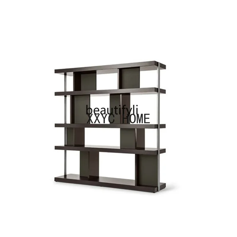 Italian Minimalist Bookcase Modern Minimalist Bookshelf Showcase Display Stand Floor Large Bookshelf Bookcase Customization