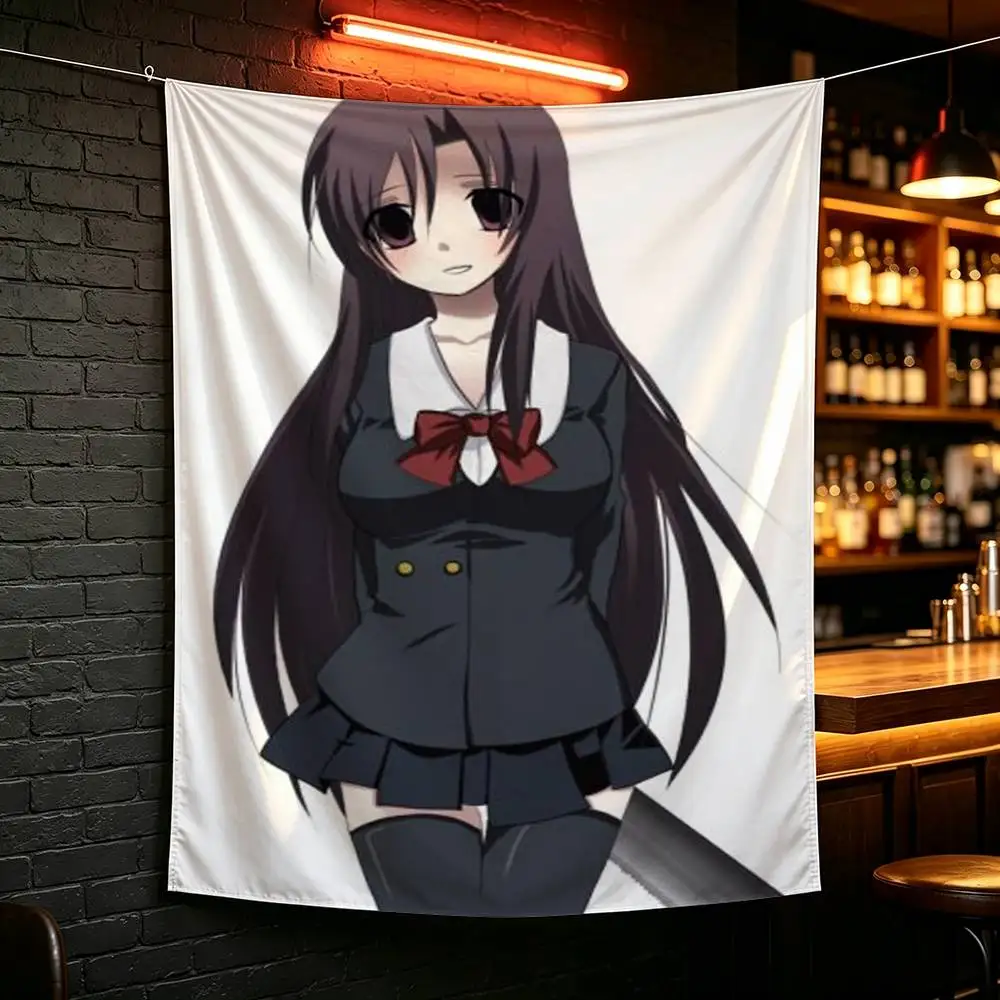 D-Dark Romance S-School Girl Katsura Kotonoha flag For Camping Party Picnic Studio Background Wall Interior Decoration Banner