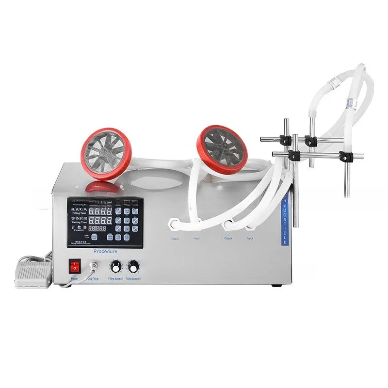 

control liquid filling machine double head intelligent automatic quantitative dispensing edible oil mask liquid canning