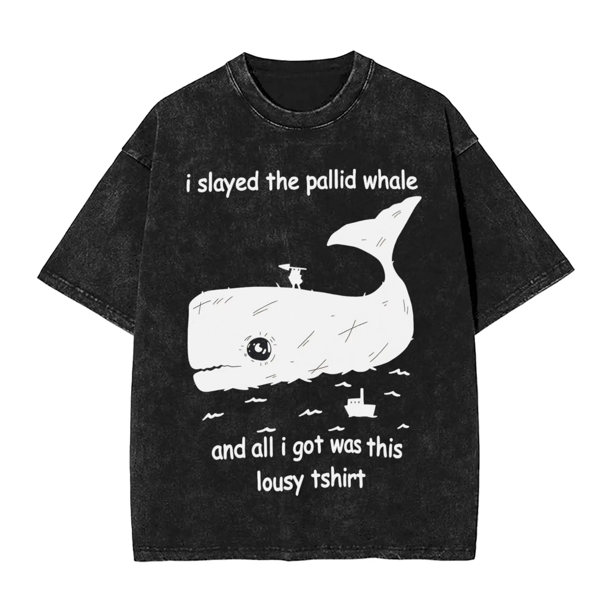Limbus Company Pallid Whale T-Shirts  Tees Summer Aesthetic Short Sleeves T Shirt Crew Neck Leisure Pattern Tee Shirt Hot Sale