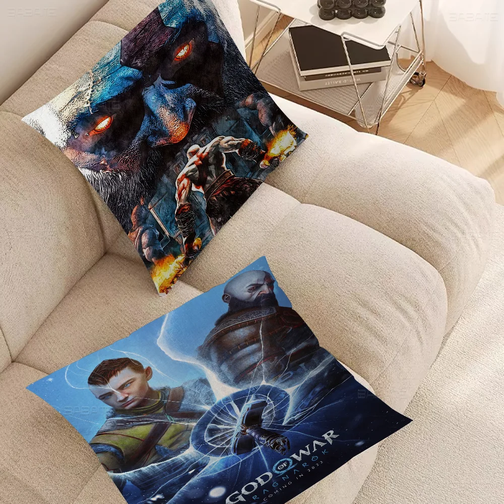 

God Of War Personalized Picture Text Home Decorative Pillows Household Gifts 45x45cm