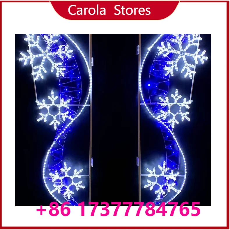 

Large Size 200*75cm LED Motif Post Outdoor Waterproof Christmas Street Light Decoration