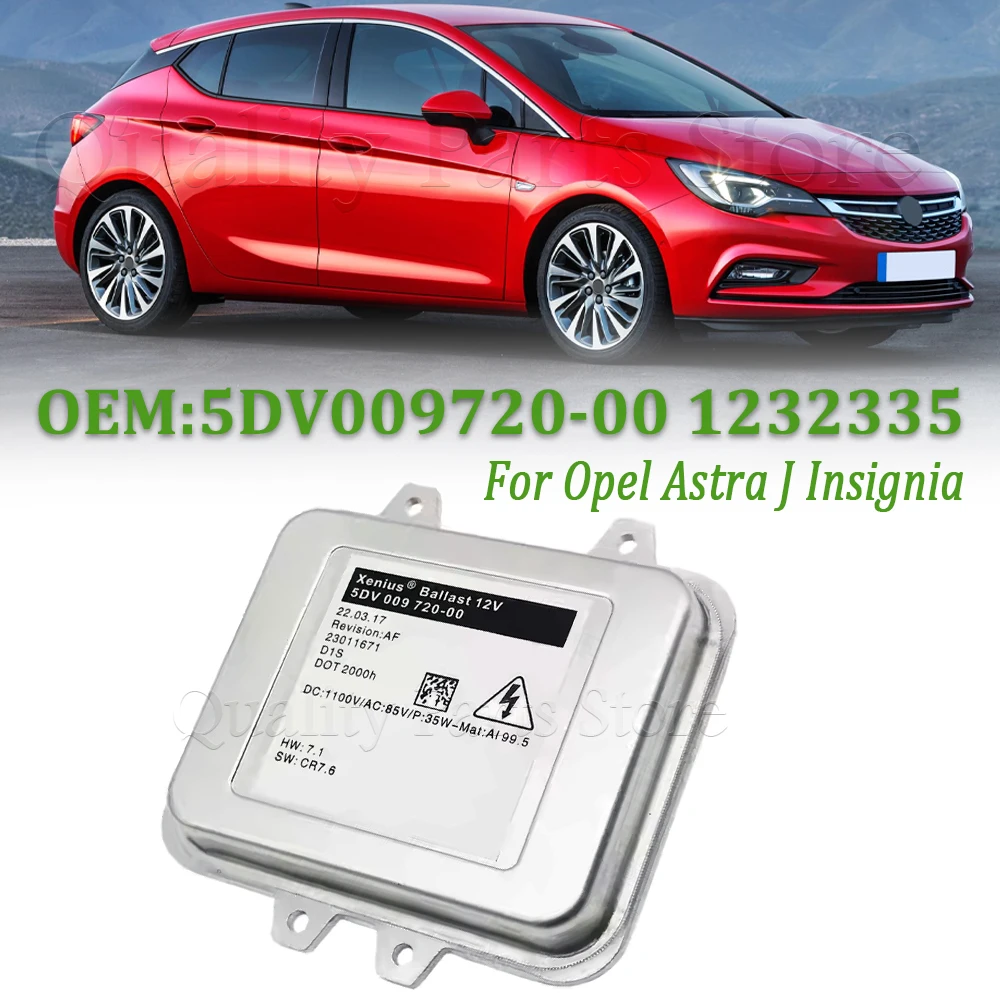 

Новый для Opel Astra J Insignia 1 шт. ксеноновый модуль блока управления балластом фар HID 5DV 009720 -00 5ДВ 009 720 00 1232335
