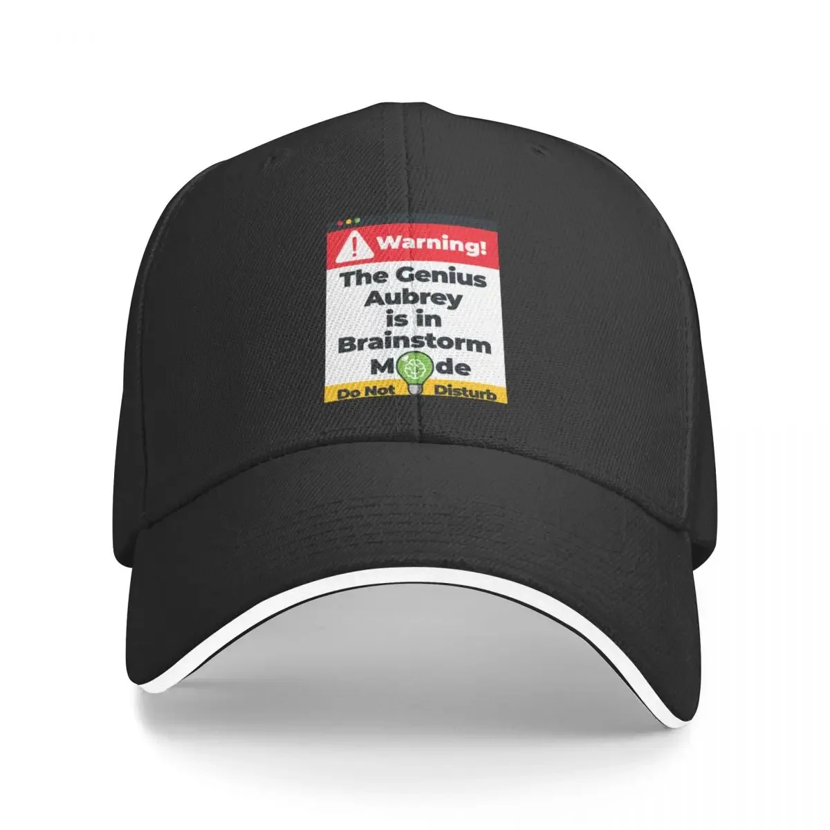 Aubrey Name - Warning The Genius Aubrey is in Brainstorm Mode Baseball Cap custom Hat Streetwear Women's Beach Visor Men's