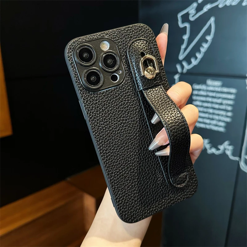 CrashStar Fashion Wristband Strap Phone Case For Samsung Galaxy M30S M21 M15 m10 Shockproof Phone Casing With Holder Stand Brack