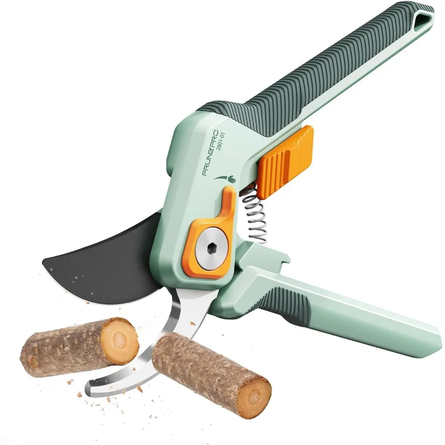 Professional Bypass Hand Pruner for Gardening with Up to 1 Inch Cut Capacity Sharp Stainless Steel Blade Garden Scissors for Tr