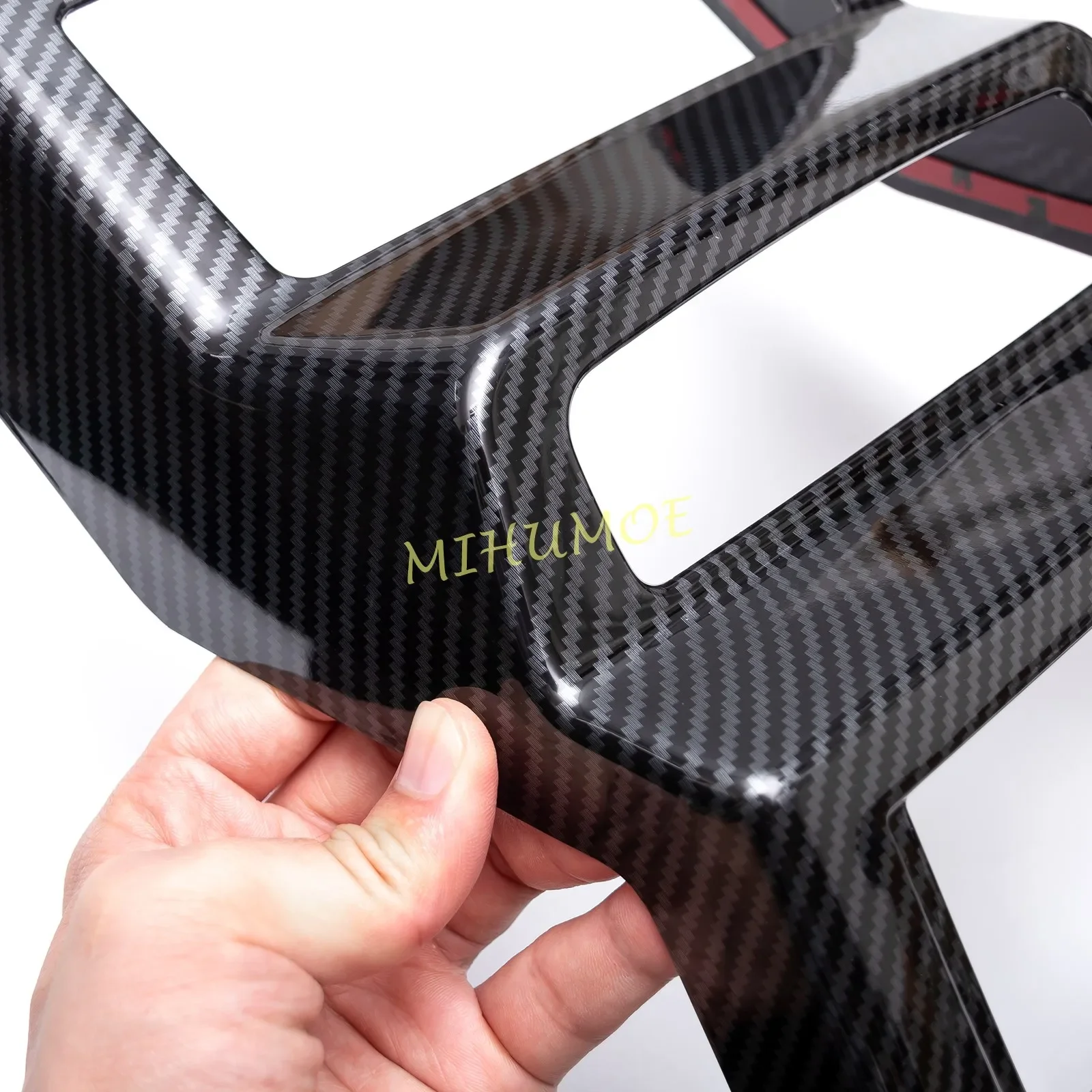 Carbon Fiber Car Rear Armrest Box Air Vent Cover Trim For 2017-2024 Audi Q5 FY SQ5 Sportback 2023 2022 2021 2020 2019 2018