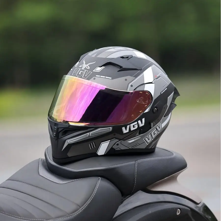 

Personalized Full Face Motorcycle Helmet Dual Lens Dual Visor Flip-Up Motocross Racing Protection Helmet Street Riding