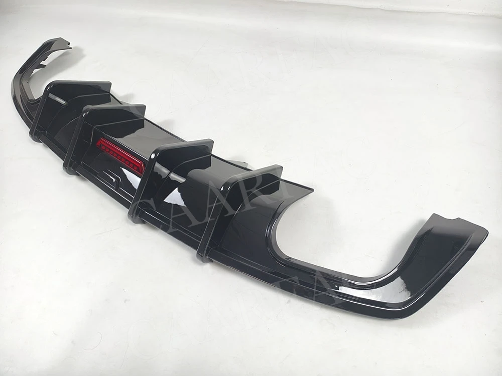 Gloss Black Car Rear Diffuser Bumper Lip Spoiler for Audi A5 Sline S5 B9 Sline 2017-2020 Body Kits Accessories Tuning - view 5