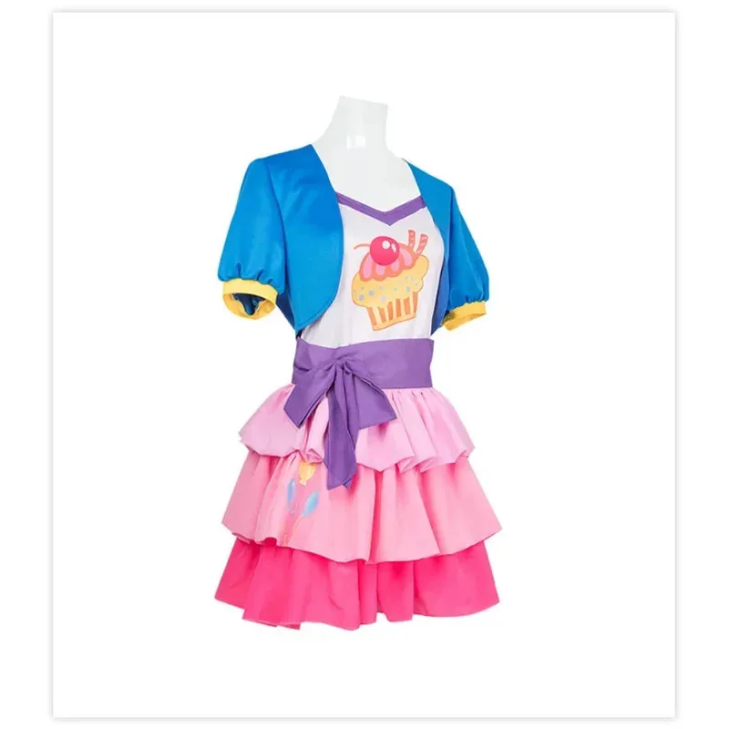 Disfraz de Anime Little Pony Pinkie Pie, uniforme de moda, traje para fiesta de Navidad y Halloween, falda de princesa encantadora #     1 #