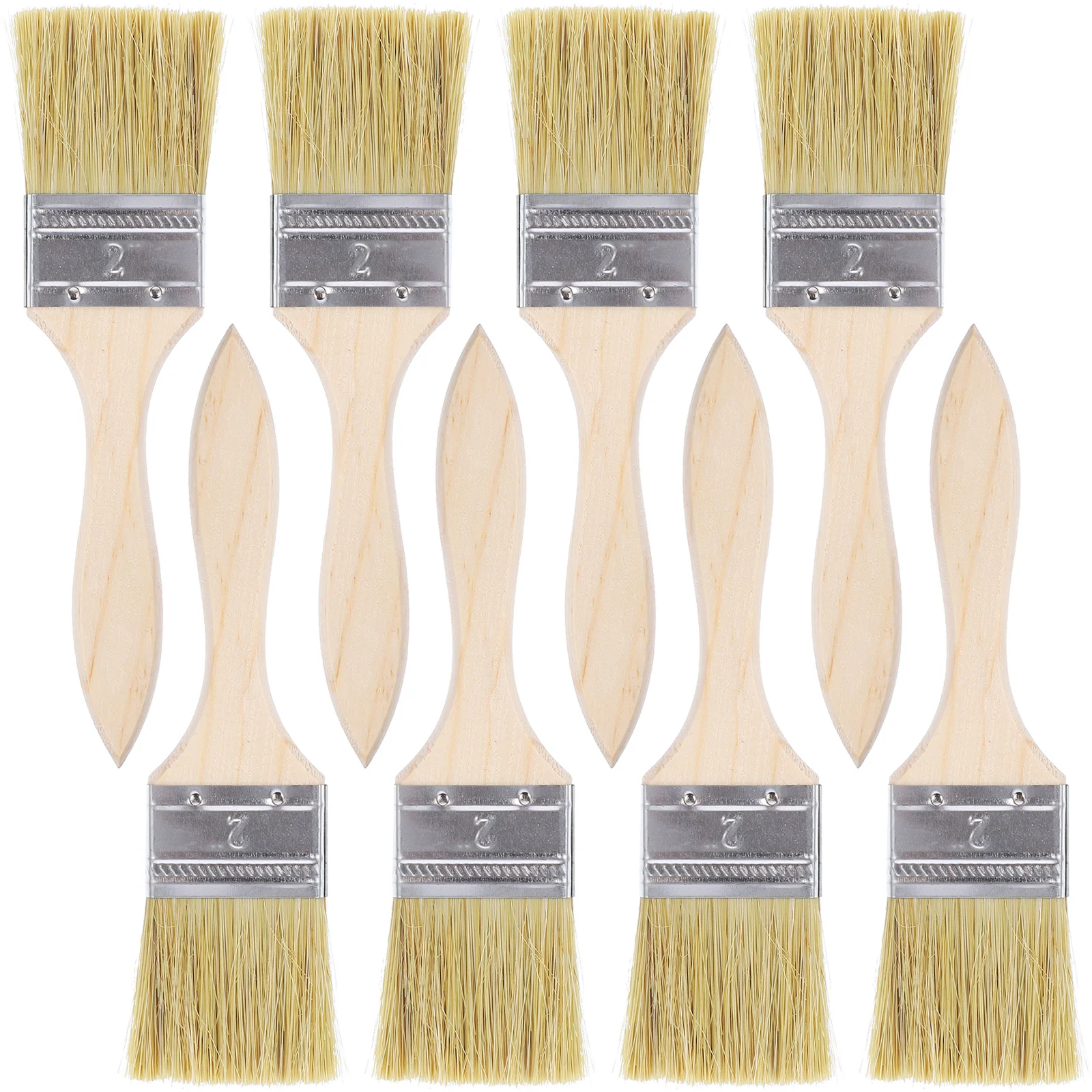 Durable 23pcs Wooden Handle Paint Brushes for Artists Thick Bristle Mixed Fiber Tools Ideal for House Decoration Projects