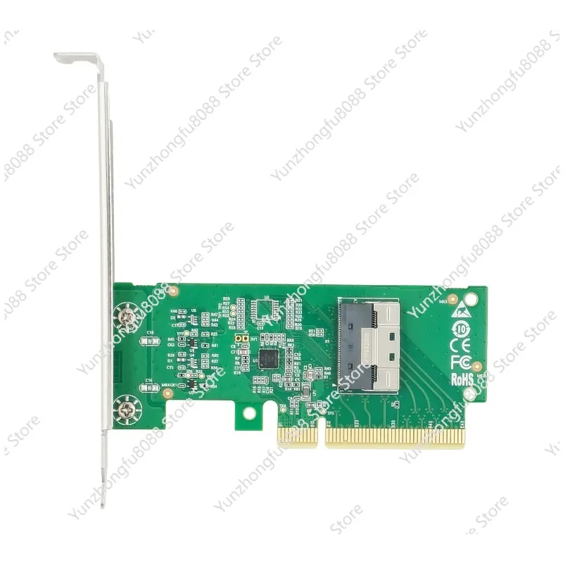 

PCIe4.0 X8 To SlimSAS SFF-8654 X8 NVMe Adapter