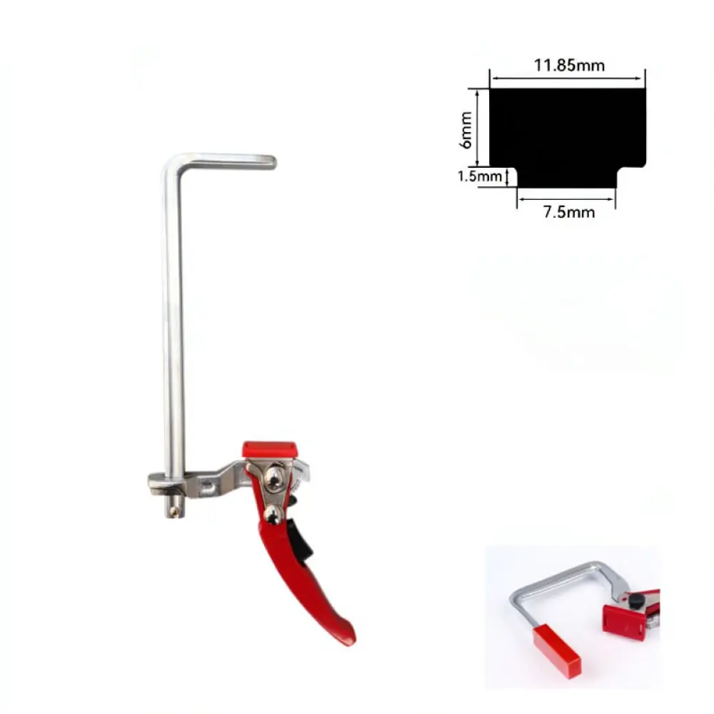 Professional Ratchet Track F Clamp Fast Fixing Tool Steel Hand Clamp For Laidomi Woodworking Bench Projects