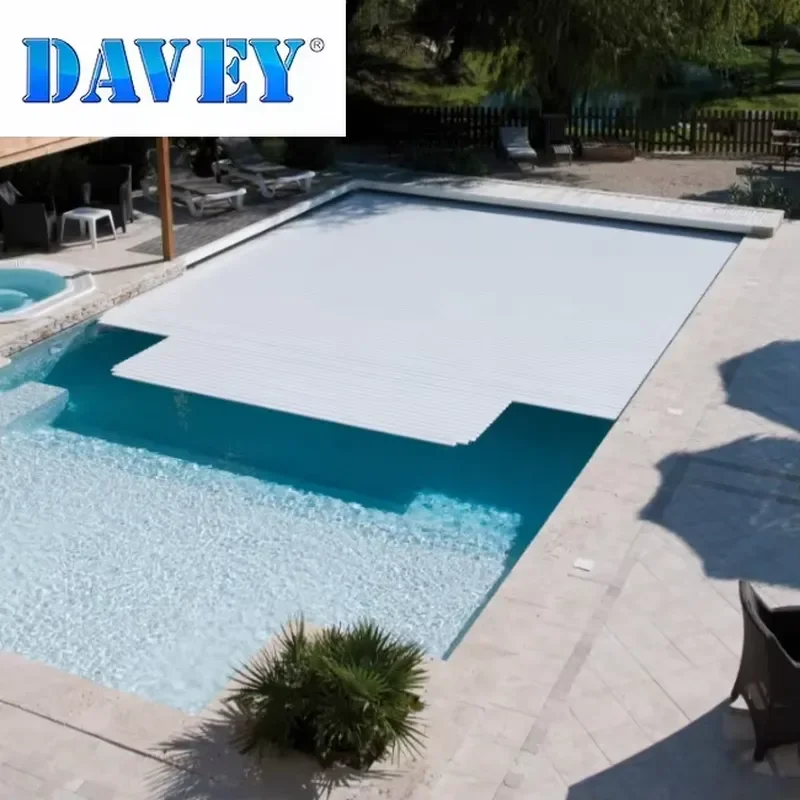 Made in China Electric Swimming Pool Cover with Custom Slats