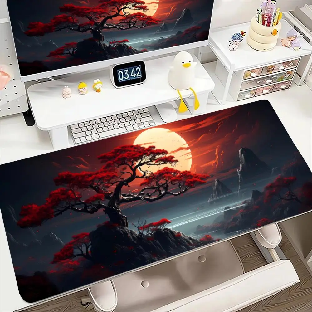 

Starry Sky Moon Mouse Pad Large Computer Office Game Table Mats XXL Rubber Anti-slip Gaming Keyboard Mousepads Long Desk Pads