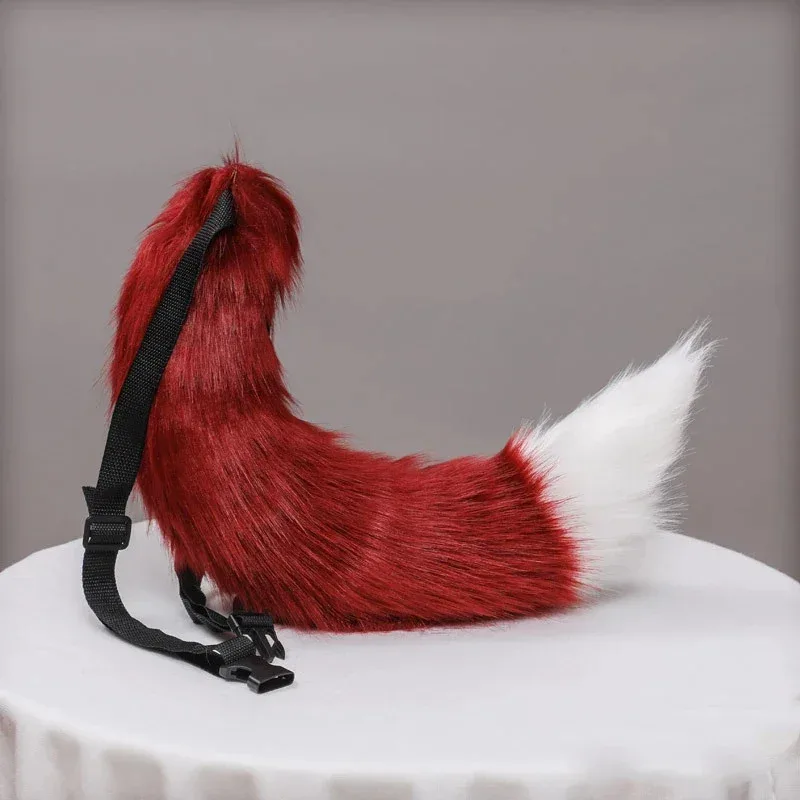 Sky06 pluszowy ogon lisa uszy zwierząt Cosplay seksowna kobieta opaska z ogonem lisa ogon symulacyjny piękny Lolita nakrycia głowy rekwizyty COSPLAY 66liU&