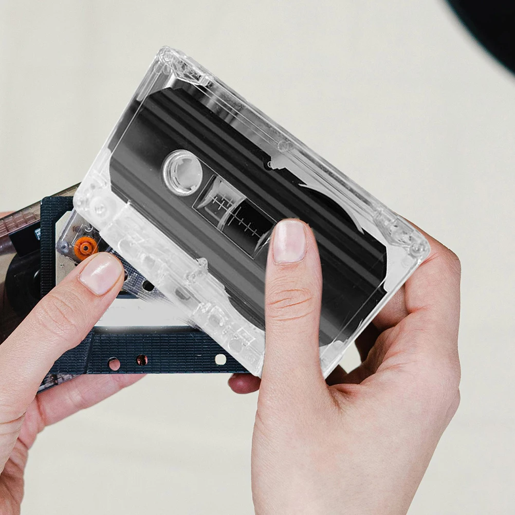 

6Pcs High Quality Transparent Cassette Tape Storage Holder Clear Plastic Organizer Box For Audio Tapes And Retro Cases