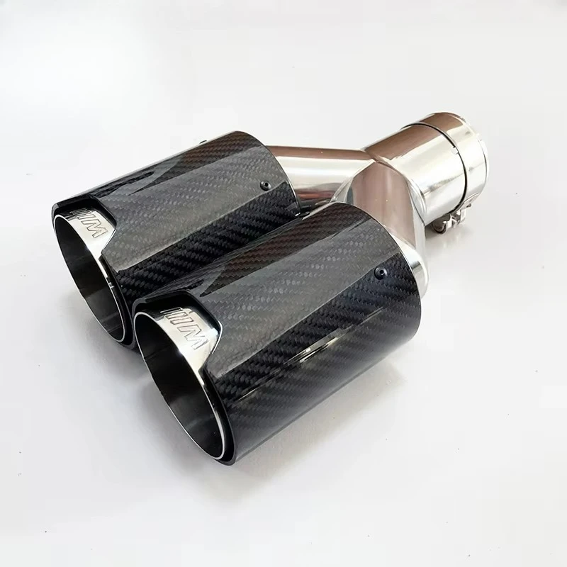 High Performance Exhaust Muffler With Stainless Steel Carbon Fiber Exhaust Tip