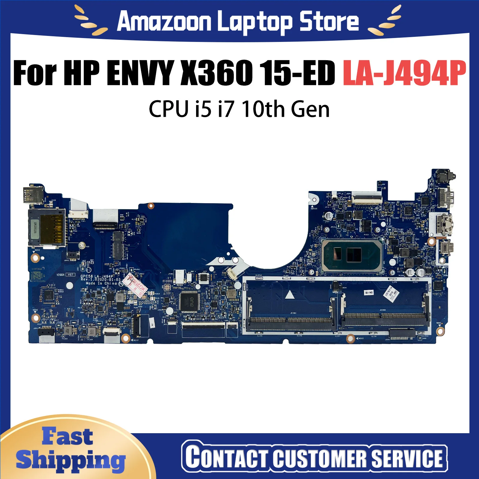 

FX505DD For ASUS FX95DT FX505D FX705DT Motherboard R5-3550H R7-3750H GTX1050 GTX1650-4G Envy X360 15-ED 15T-ED 15M-ED LA-J494P