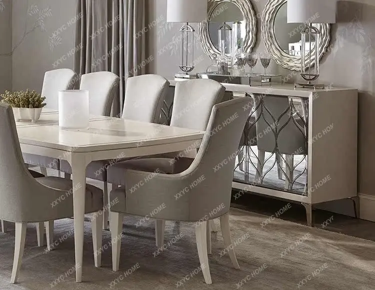 A light luxury modern art TV cabinet simple solid wood furniture locker restaurant side cabinet