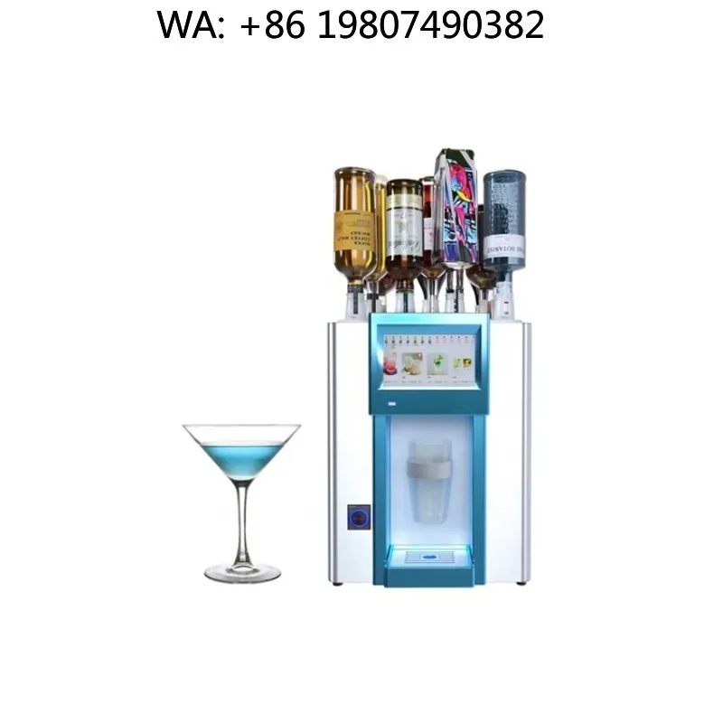 Multifunctional Mojito Soda Cocktail  Stainless Steel Touch Screen Smart Bartending Robot Automatic Mixer Commercial Bar Equipme
