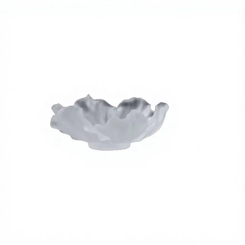 Irregular wavy edge poppy art storage bowl, tabletop decorative display tray, can hold aromatherapy oil and small decorative