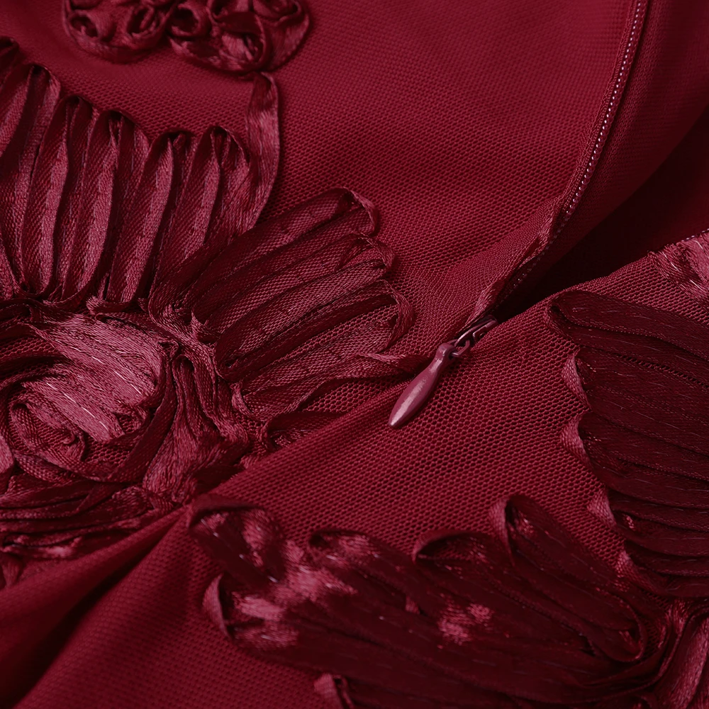 فستان حورية البحر بدون ظهر من Oligai للنساء مناسبة رسمية أنيقة بأربطة فستان شبكي مطرز للحفلات المسائية