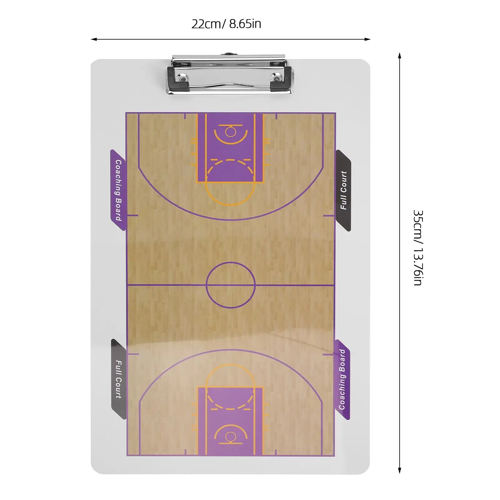 Basketball Board Double-Sided Coaching Dry Erase Clipboards Whiteboards