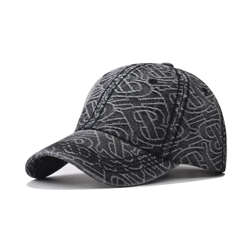 

New Men's And Women's Washed Denim Diamond Grid Baseball Cap Cap, Super Soft Feel, High-Quality Dad Hat