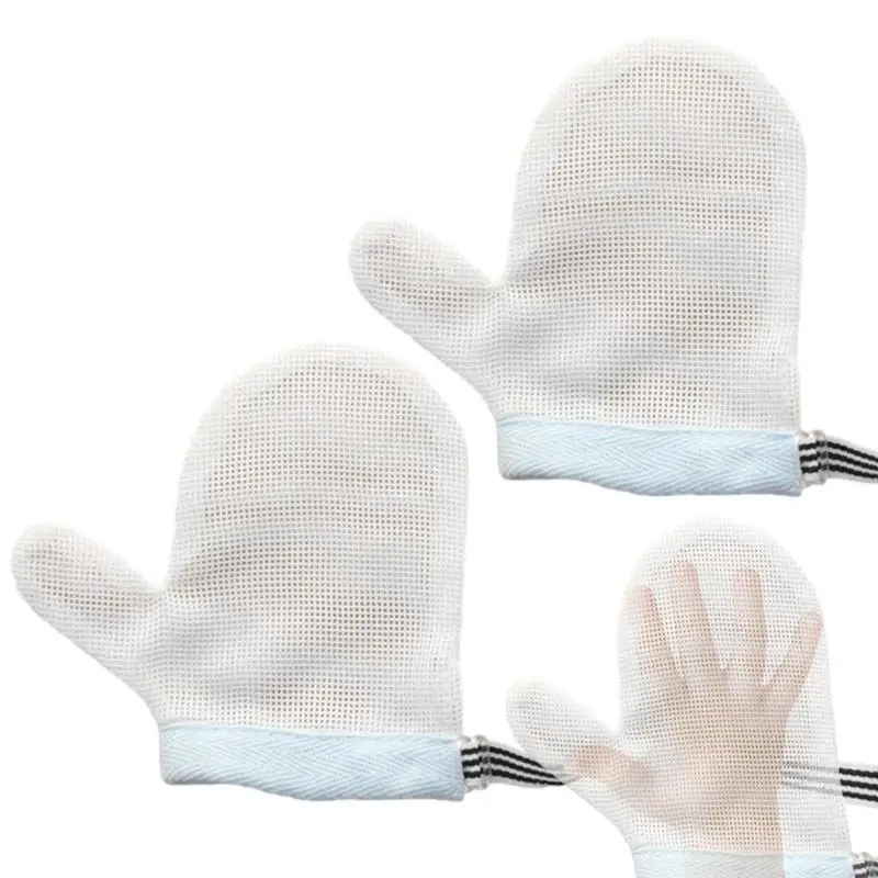 Newborn Gloves Thumb Protector Baby Mesh Gloves Baby Mittens Protective Gloves Children\'s Mittens Baby Hand Mittens Nail Biting