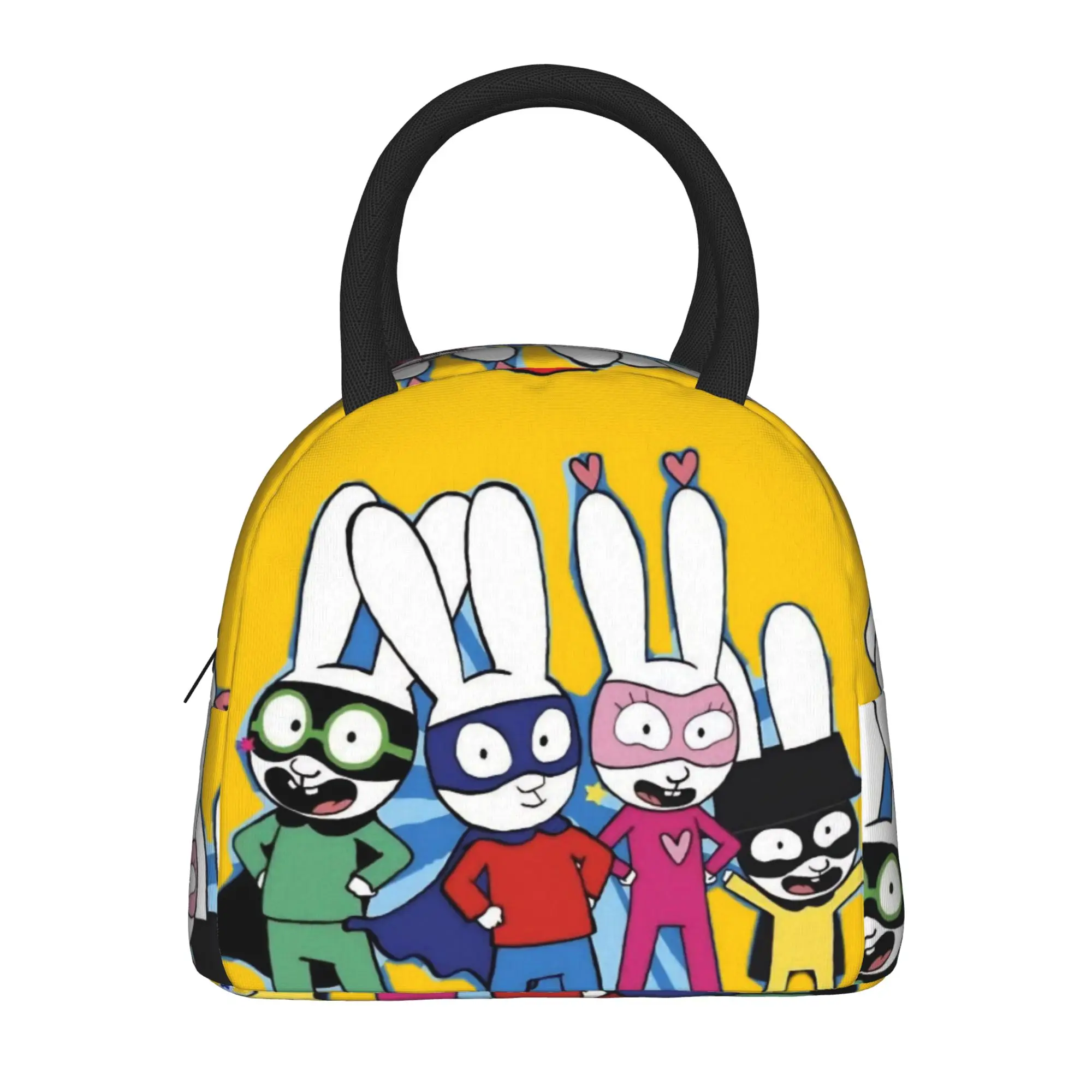 Simon Super Rabbit Insulated Lunch Bag for Men Women  Storage Food Box Leakproof Thermal Cooler Lunch Boxes For Work