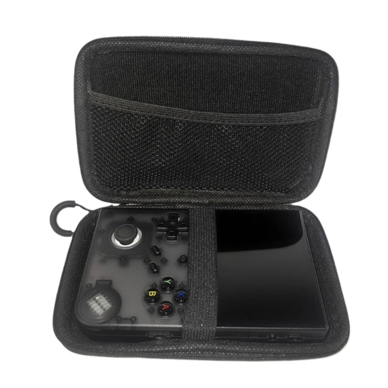 EVA Storage Bag Black Lightweight for An-bernic RG40XXV Handheld Game Console Waterproof and Shock Resistant Protections