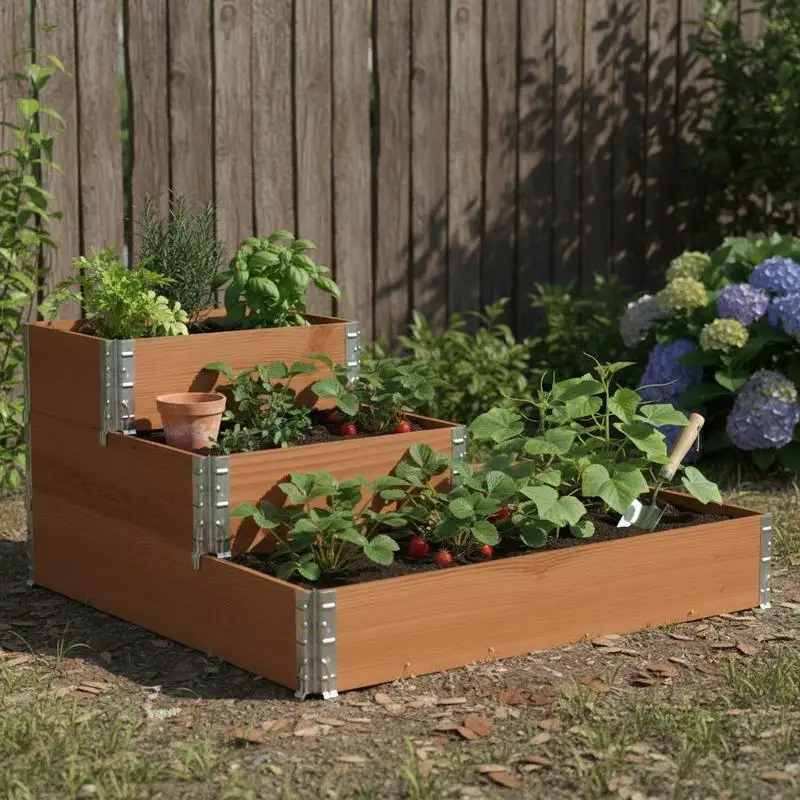 Potager surélevé en pin 120x80cm. Fabriqué en matériau robuste, il est idéal pour faire pousser des fleurs, de la verdure et des légumes.