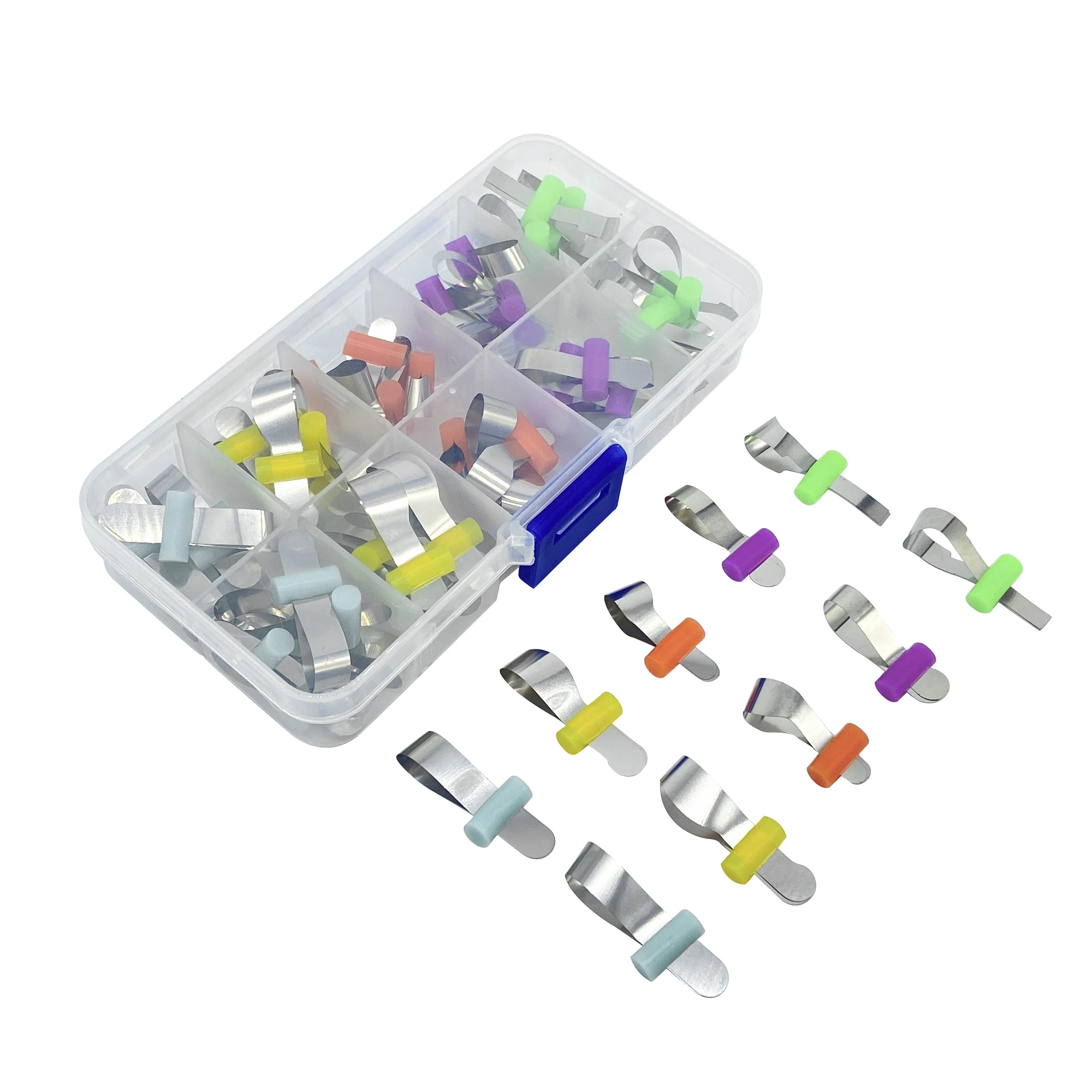 

50Pcs WellCK Dental Forming Sheet Orthodontic Sectional Contoured Matrice Polyester Matrice Positioning Molding Sheet