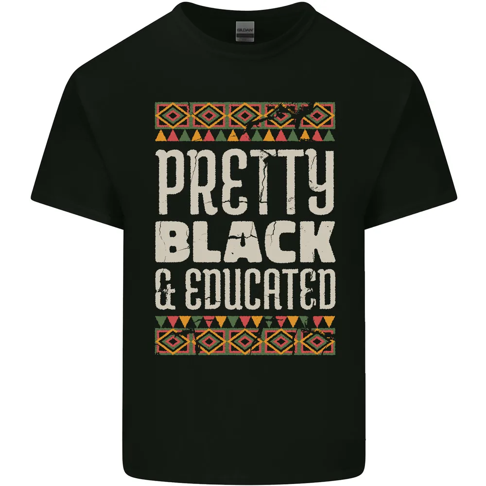 

African Woman Pretty Black & Educated Mens Light Cotton T-Shirt