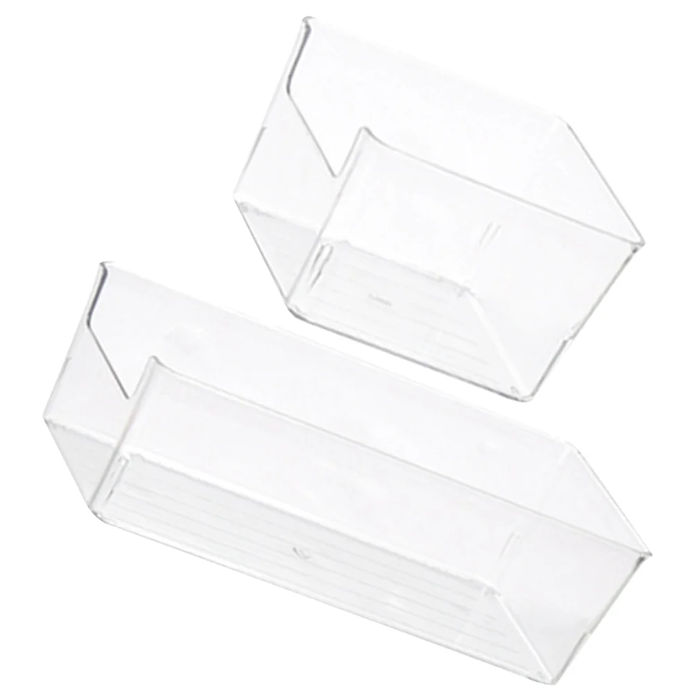 

2 Pcs Storage Box Drawer Organizer Drawers Clear Trays for Organizing Acrylic Bins Closet Dividers