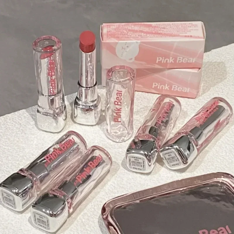 Rosa Bär Kosmetik Wassers piegel Essenz fester Lip gloss feuchtigkeit spendender Lippen zucker Licht Gefühl langlebige Schönheit natürliches Make-up