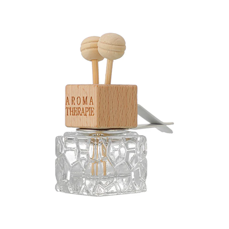 15Pack Car Air Freshener Diffuser with Vent Clip Car Diffuser Empty Essential Oil Perfume Glass Bottle with Wooden Caps Stick