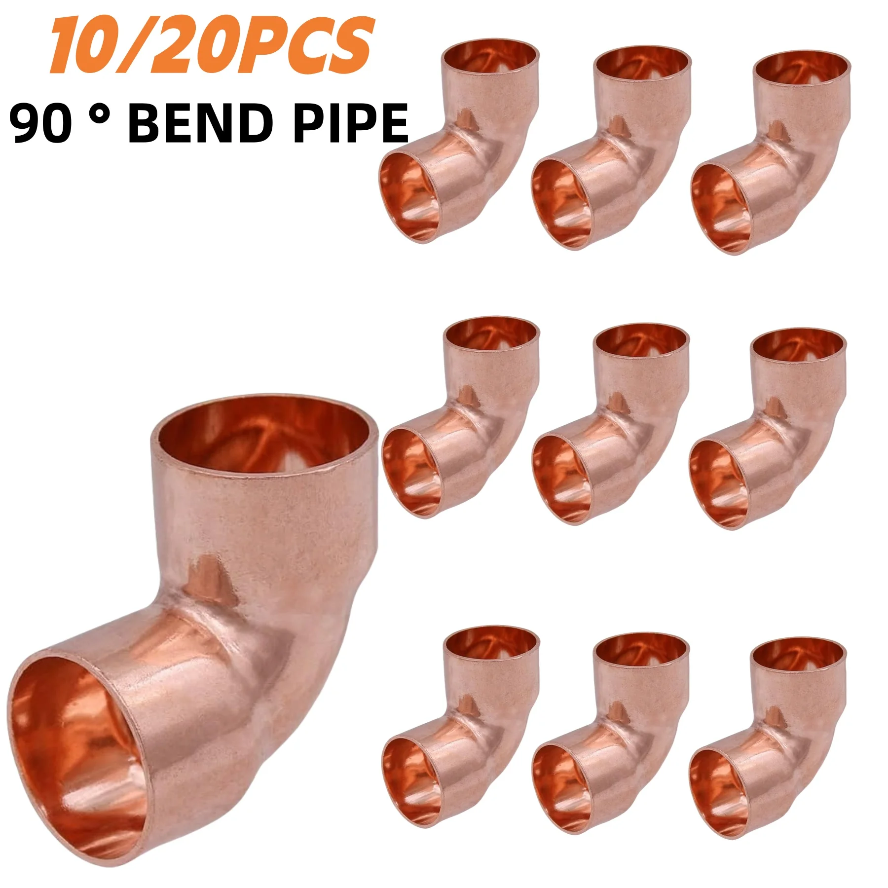 90 °   لحام الكوع تركيب الأنابيب النحاسية 2-Way التدفئة التهوية وتكييف الهواء متوافق 1/2 بوصة القطر الاسمي