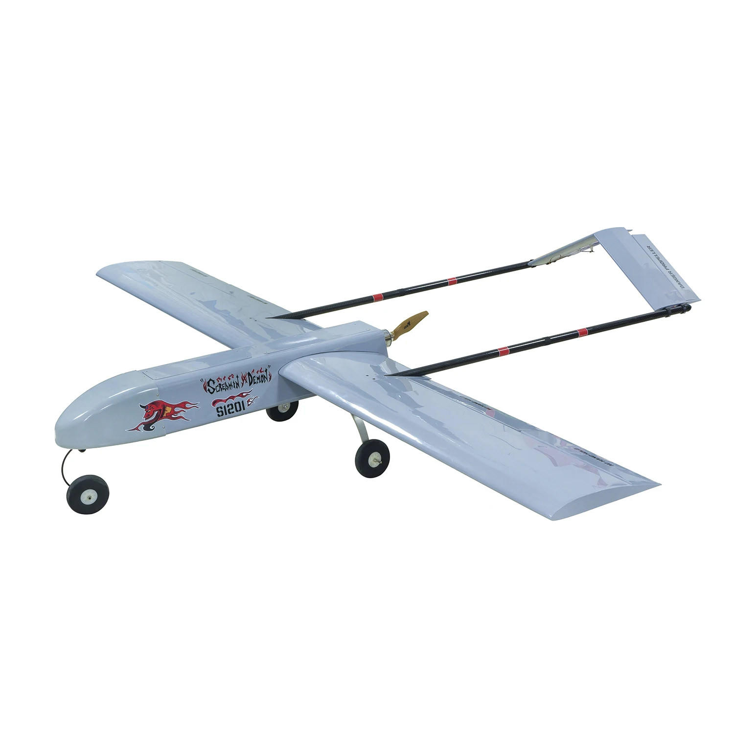 AEO S12 Balsa Wood Kit - 2.1M (83inch) RQ-7 Shadow RC Aircraft (E-Power/G-Power) Wooden RC Airplane Outdoor 6CH Planes