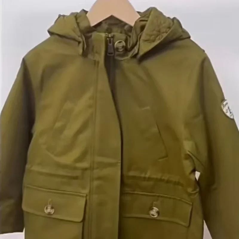 Doudoune à col en fourrure chaude pour bébé garçon et fille, manteau en coton rose non brodé, parkas d'hiver, pré-vente, reprise é en novembre, 2024 BP