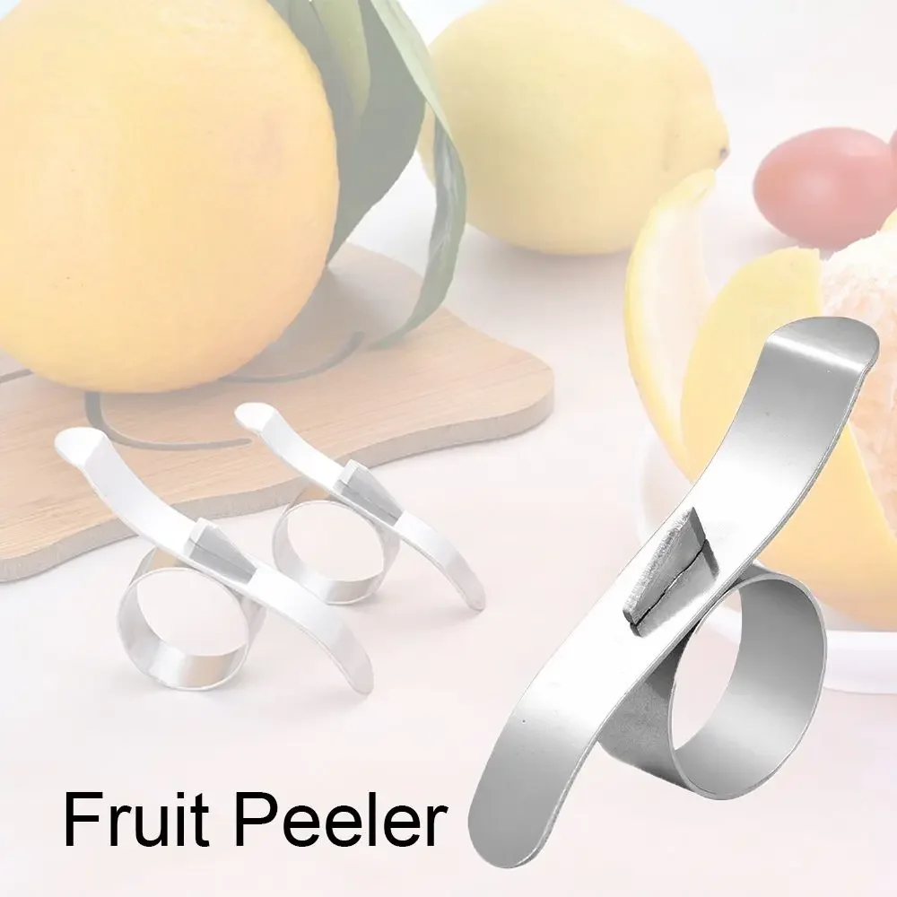 1PC Orange Peelers Easy Open Orange Peeler Stainless Steel Lemon Parer Citrus Fruit Skin Remover Slicer Peeling Kitchen Gadgets