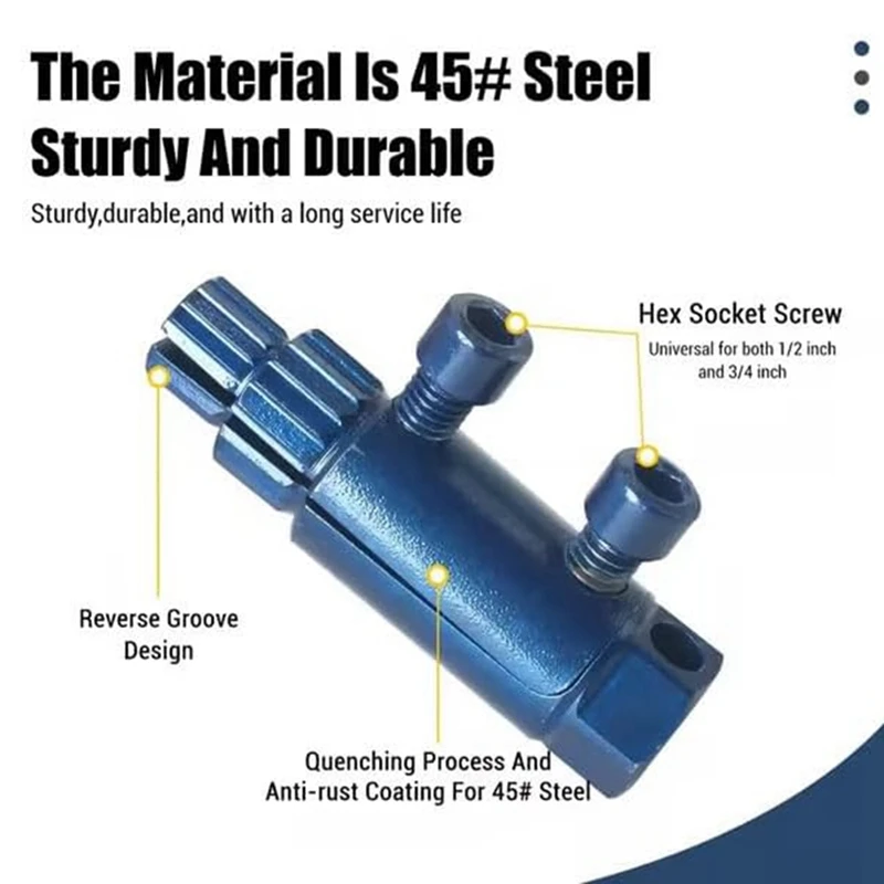 Broken Pipe Thread Extractor, Broken Valve Thread Extractor, Stripped Screw Extractor, Faucet Valves Screws Extractor-A79U