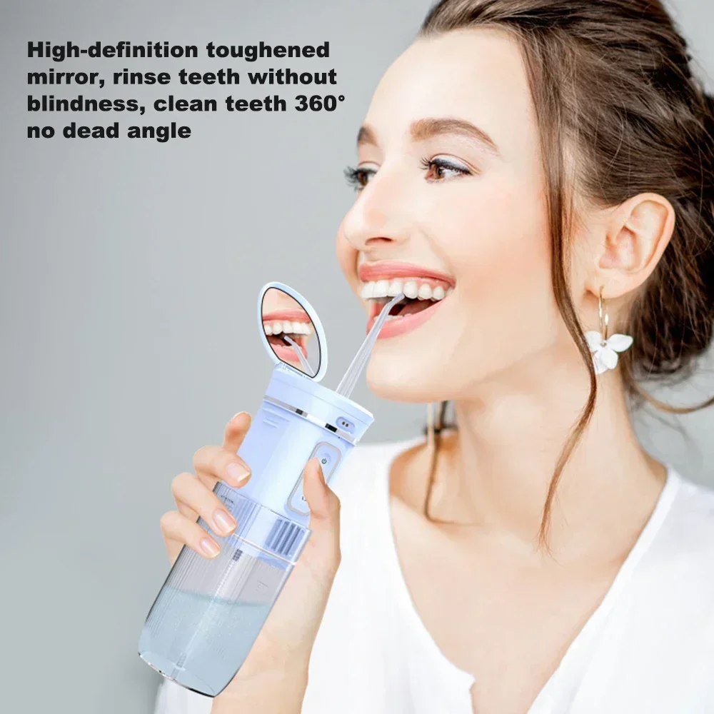 

200ML Portable Water Flosser for Men Women Gift 2024 Oral Irrigator 3 Modes Dental Flosser USB Rechargeable Teeth Cleaner