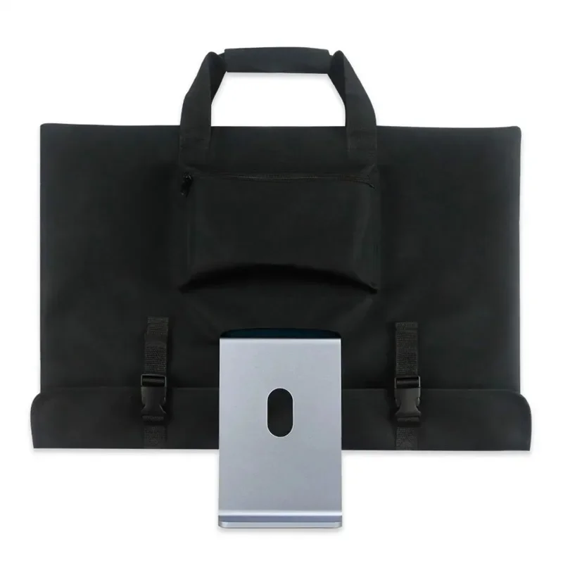 Estojo de transporte para viagem, tela de 24 espaços, monitor de computador, proteção para acessórios de mesa imac, bolsa de transporte de tela, armazenamento ba