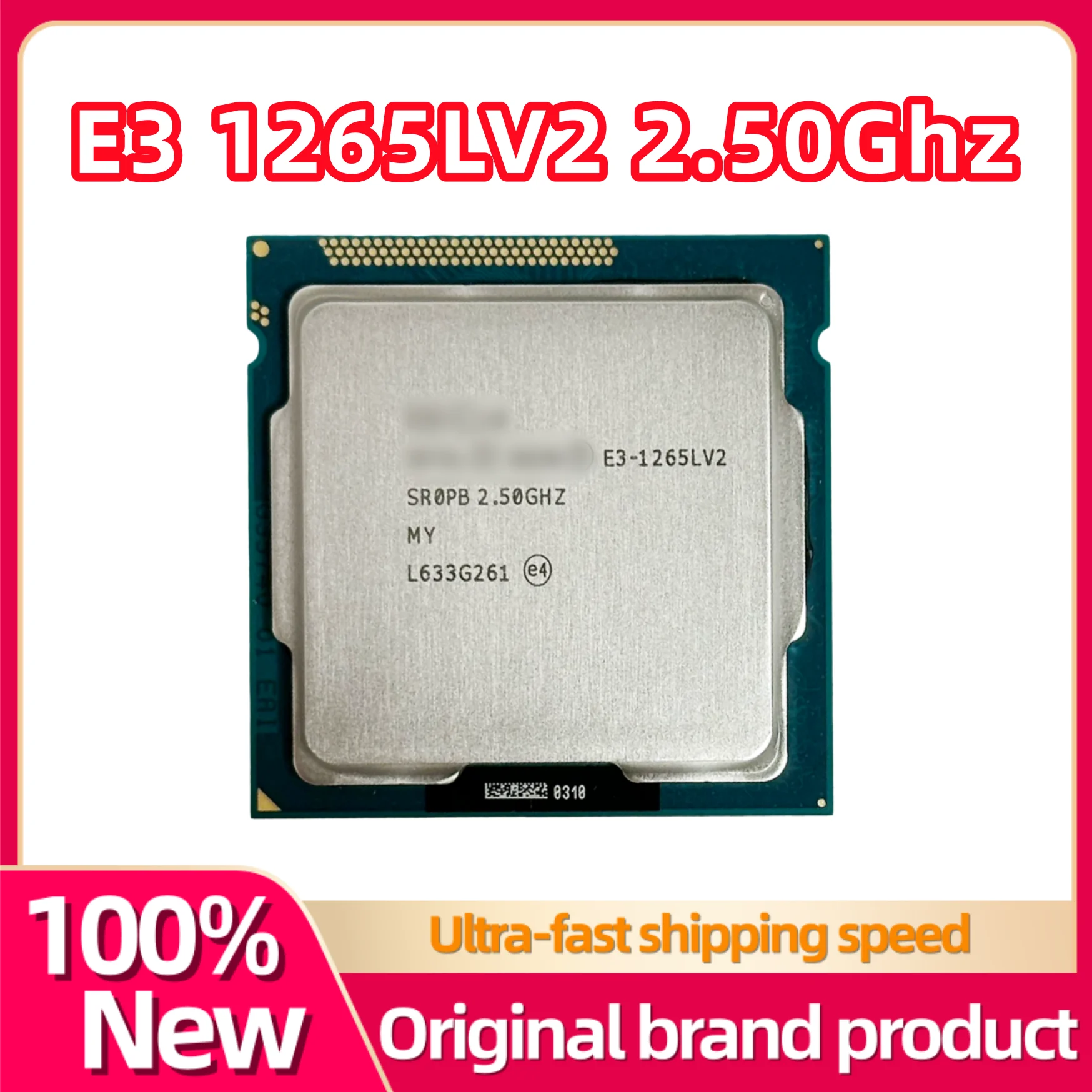 E3 1265L V2 CPU 2.50Ghz 1155-pin quad-core 8-thread 45W low-power processor supports B75 H61 E3-1265LV2